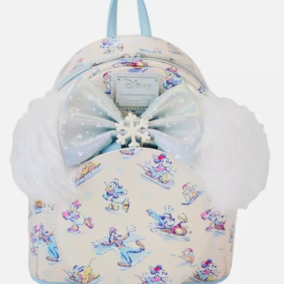 Mickey & Friends Winter Wonderland Mini Backpack With Ear Headband